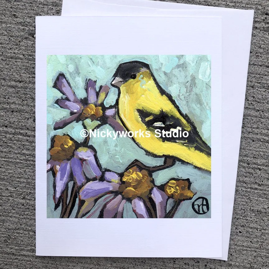 Goldfinch Greeting Card