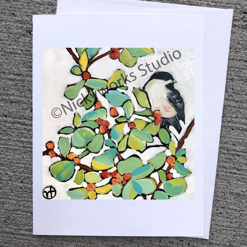 Chickadee greeting card
