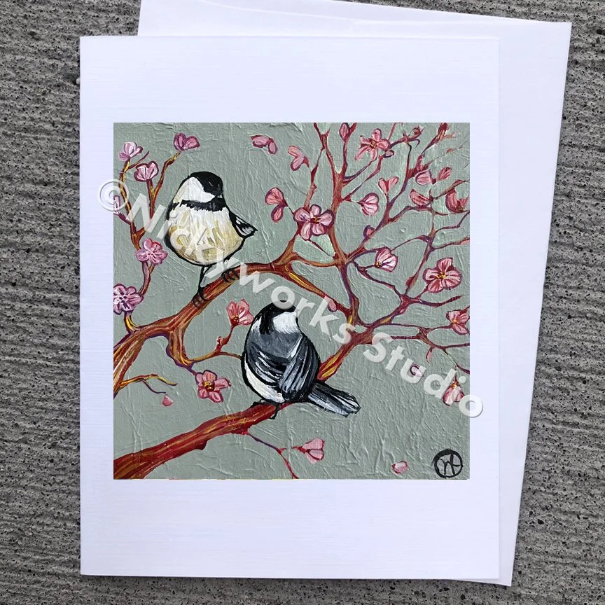 chickadee greeting card