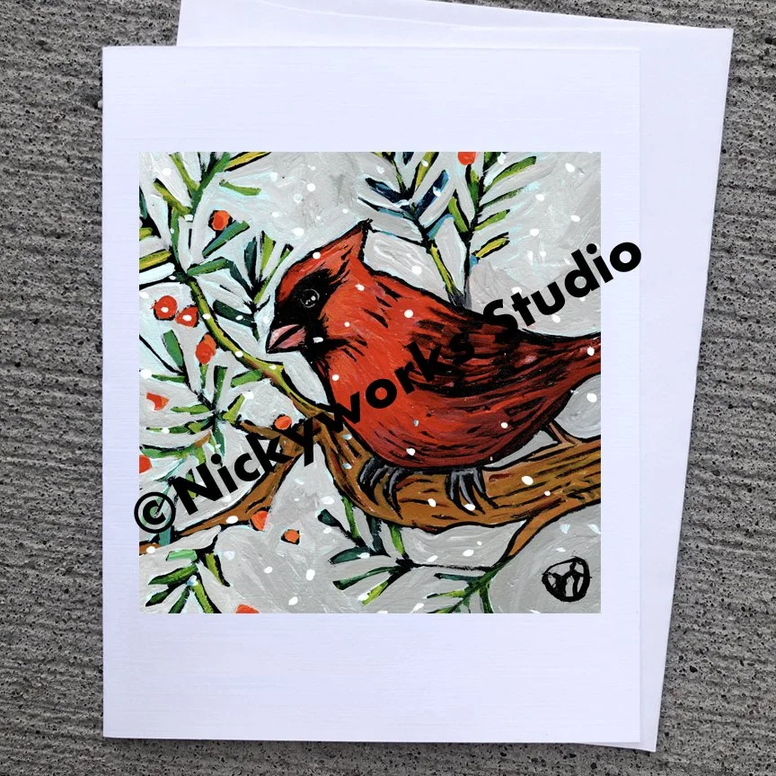 Cardinal Greeting Card
