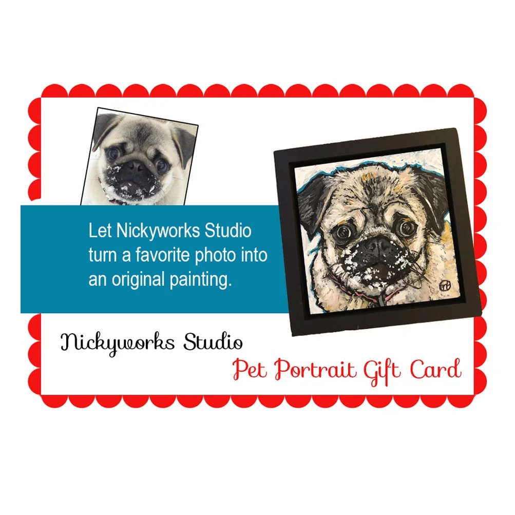 Pet Portrait Gift Cards