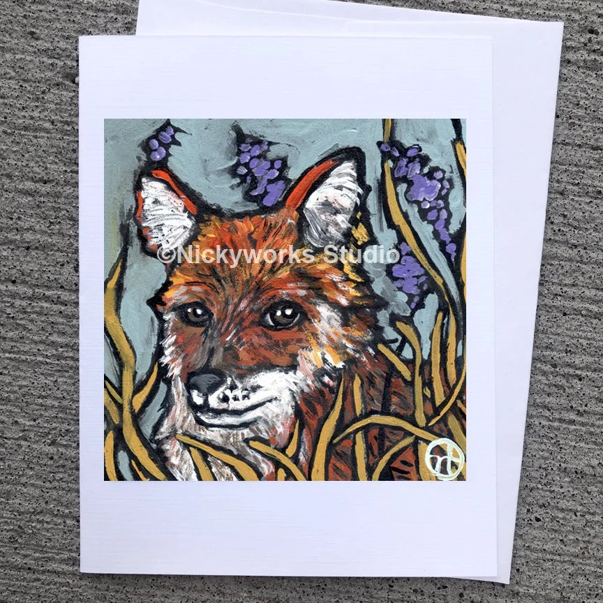 Fox greeting card