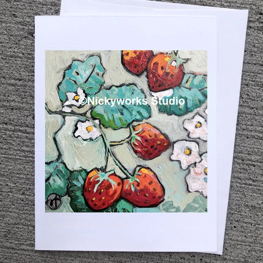 Strawberries Greeting Card
