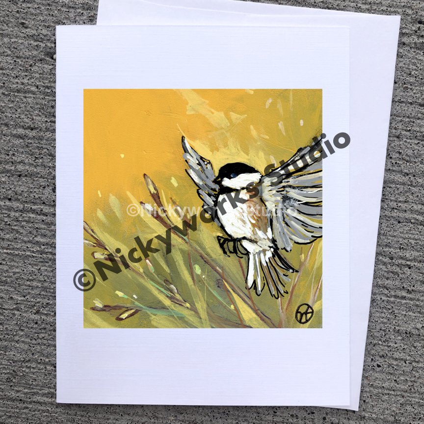 Chickadee Greeting Card