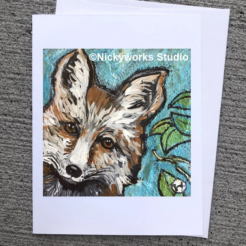 Fox greeting card