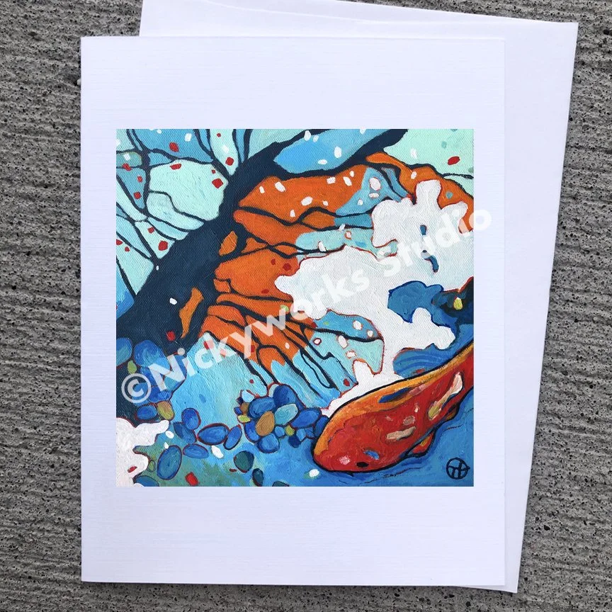 Koi Greeting Card