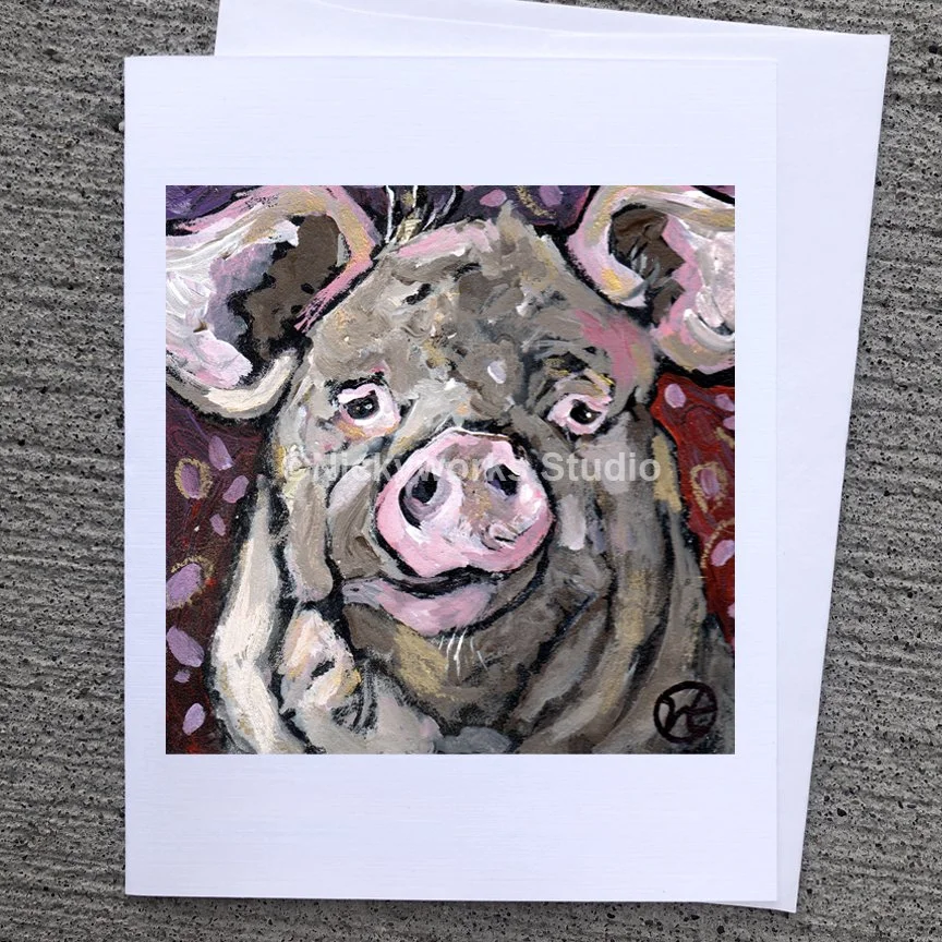 Pig Greeting Card
