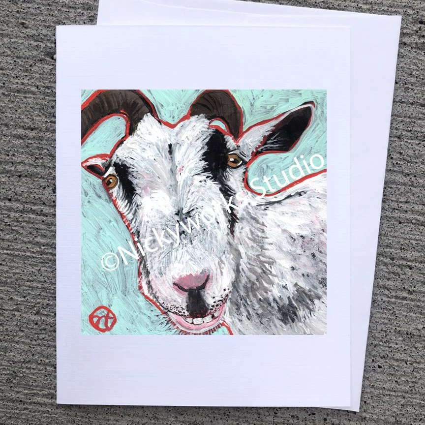 Goat Greeting Card,