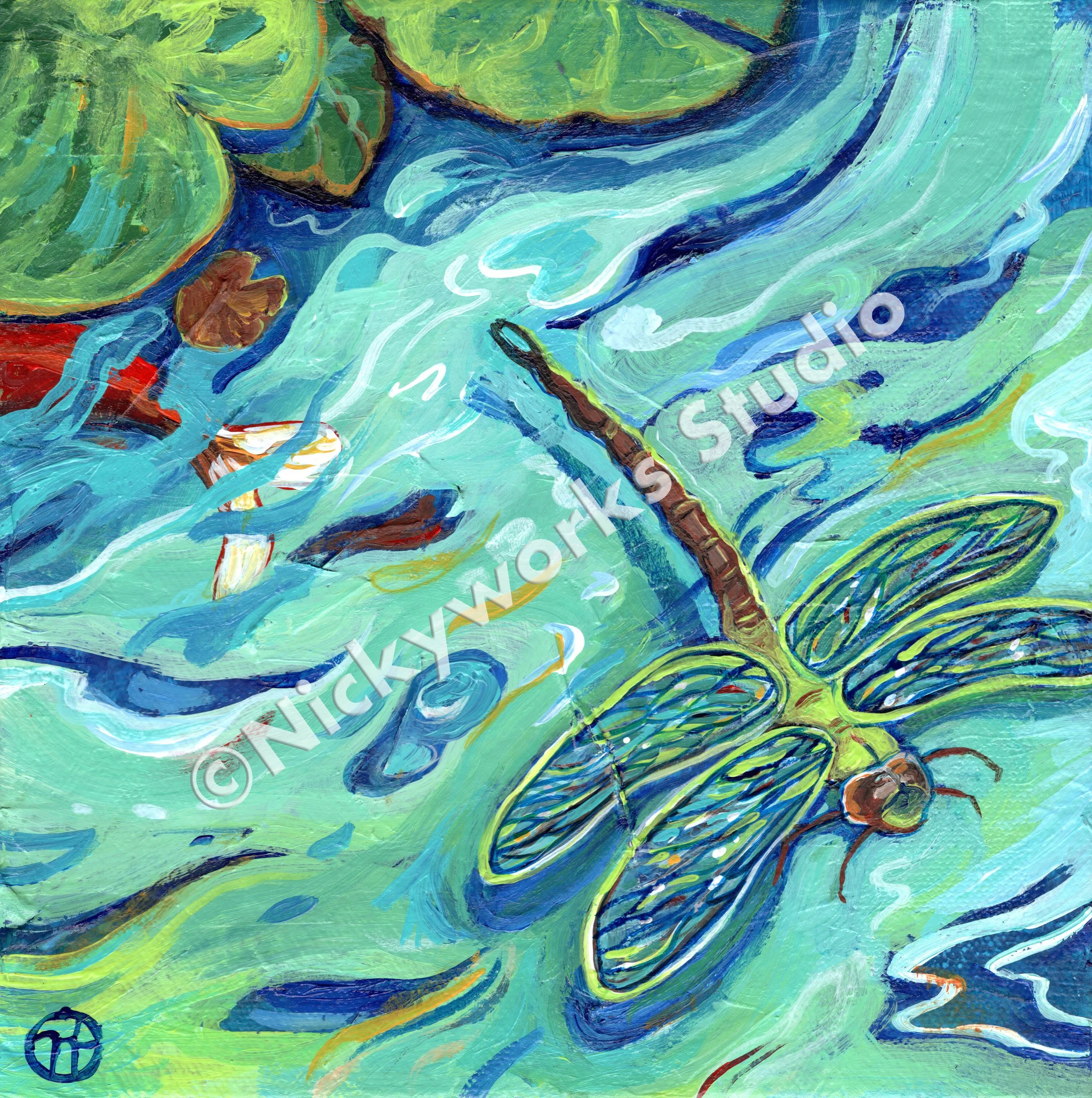 dragonfly painting