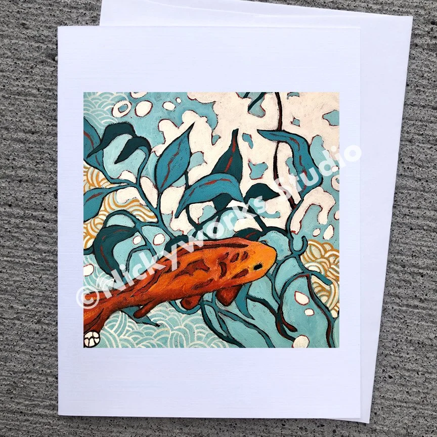 Koi Greeting Card