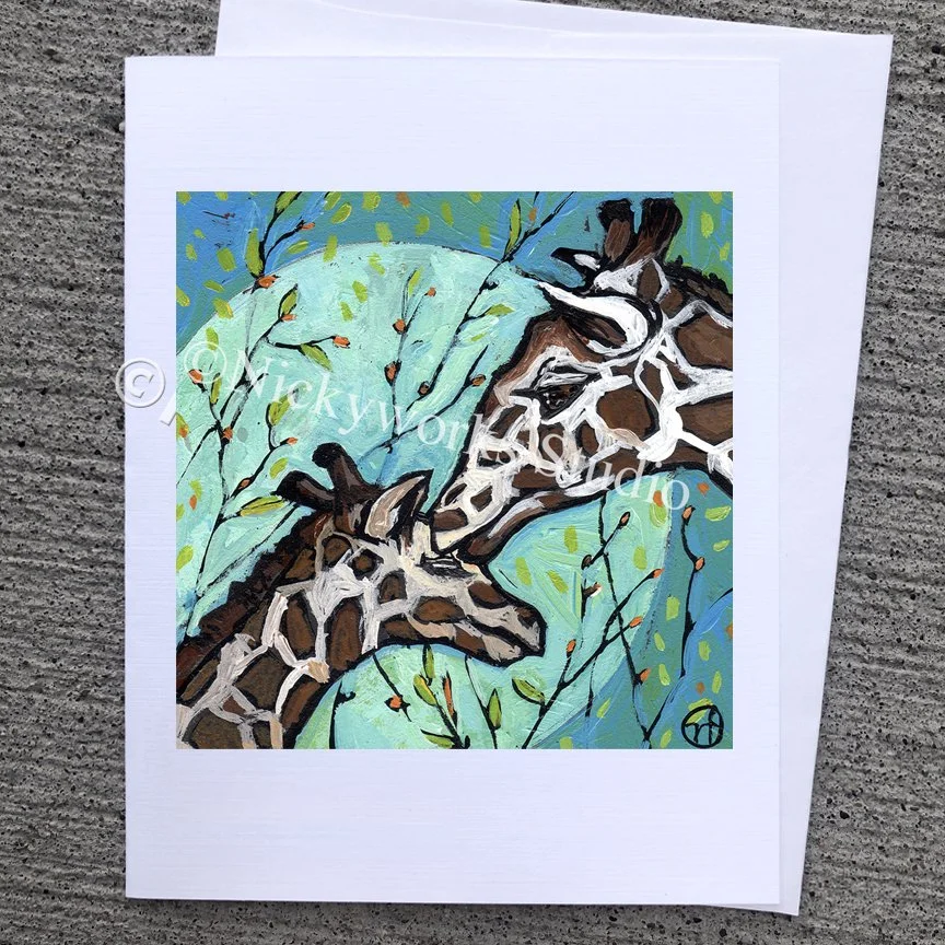 Giraffe Greeting Card