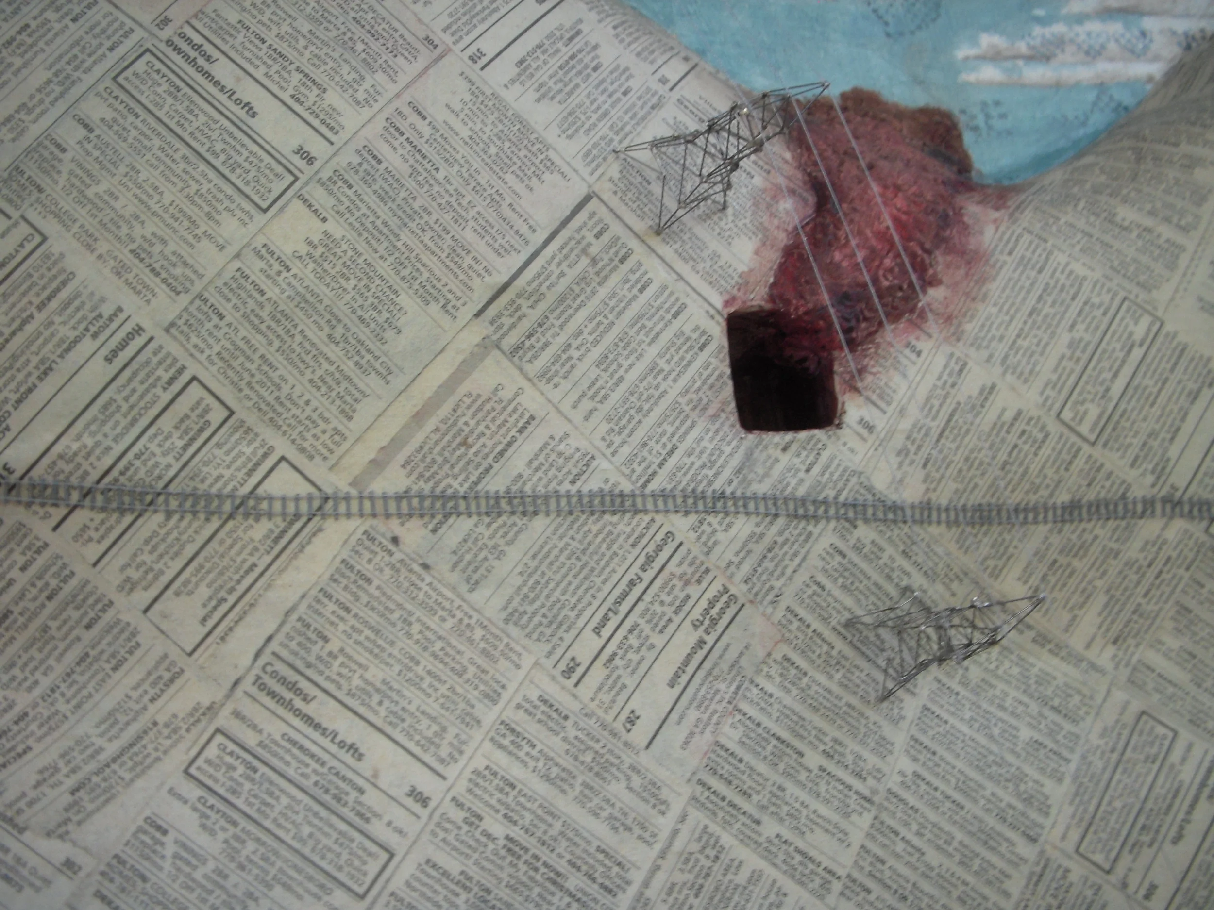 Recumbent Landscape IV, detail