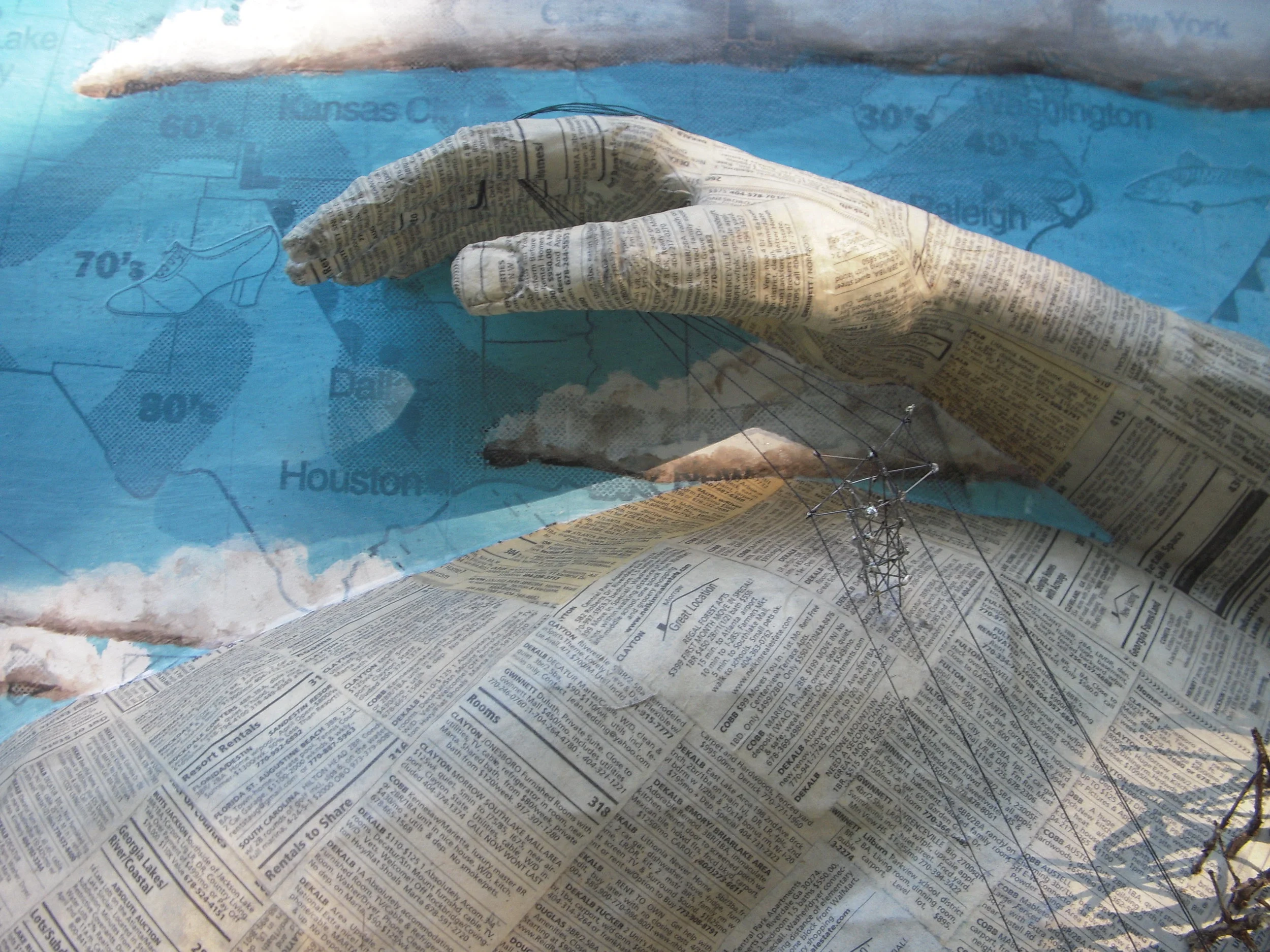 Recumbent Landscape III, detail