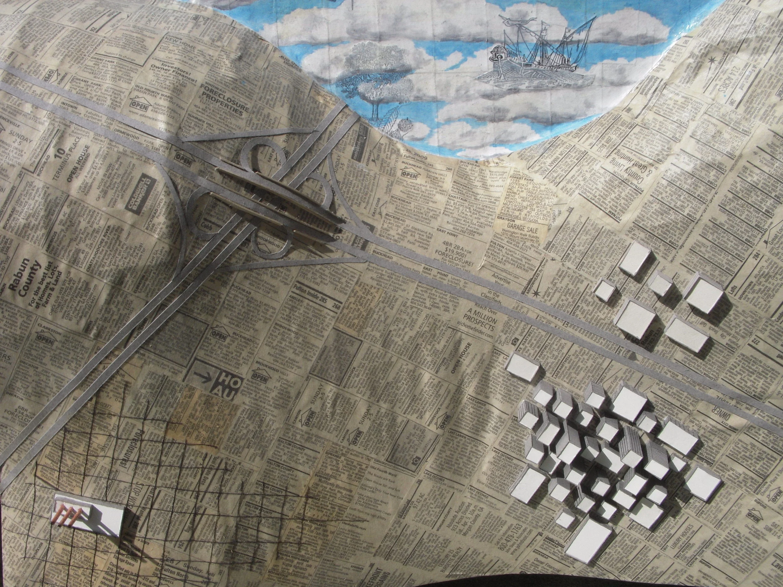 Recumbent Landscape II, detail