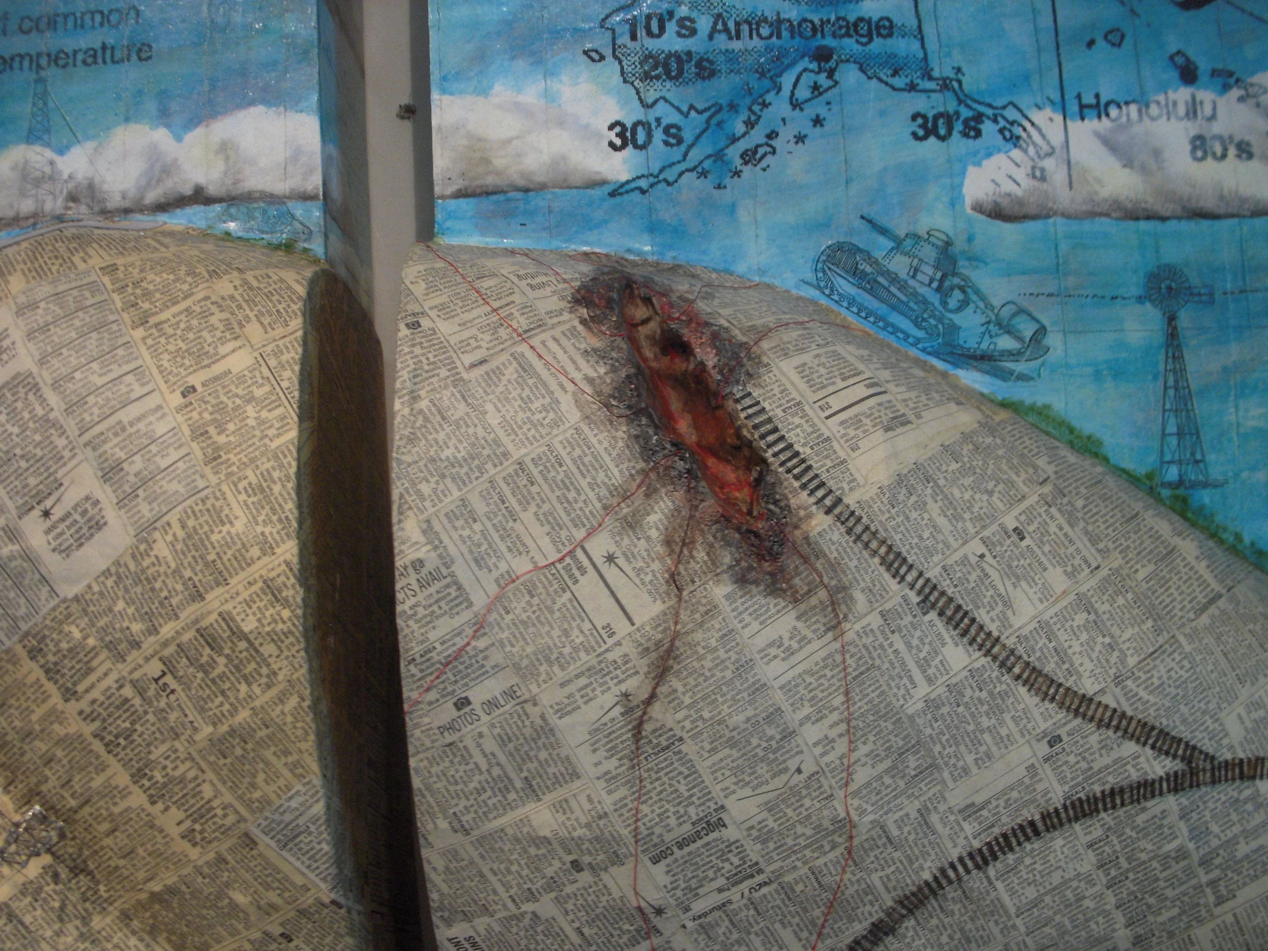 Recumbent Landscape I, detail