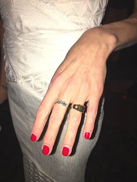 Bespoke wedding band and engagement ring
