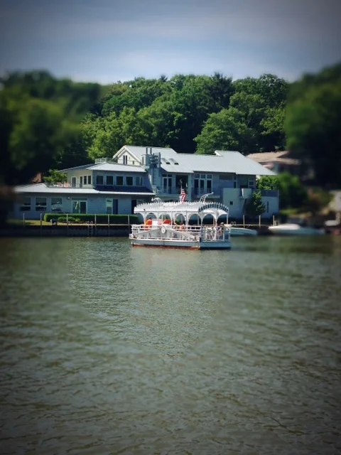 Old Style Chain Ferry across Kalamazoo Lake