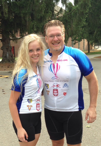 Dad & me after the ride. Sweaty but happy.