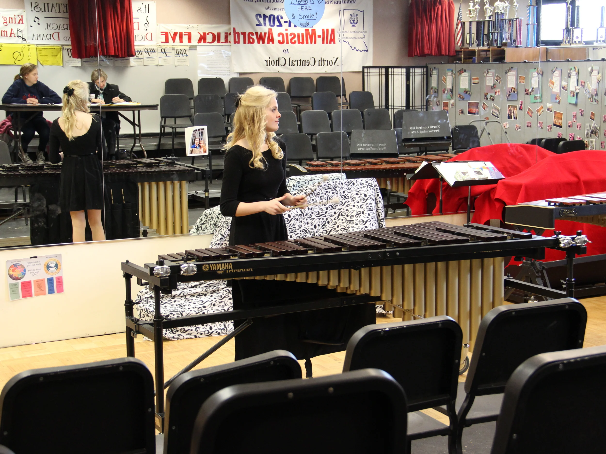 At the Indiana State Solo & Ensemble contest last year.