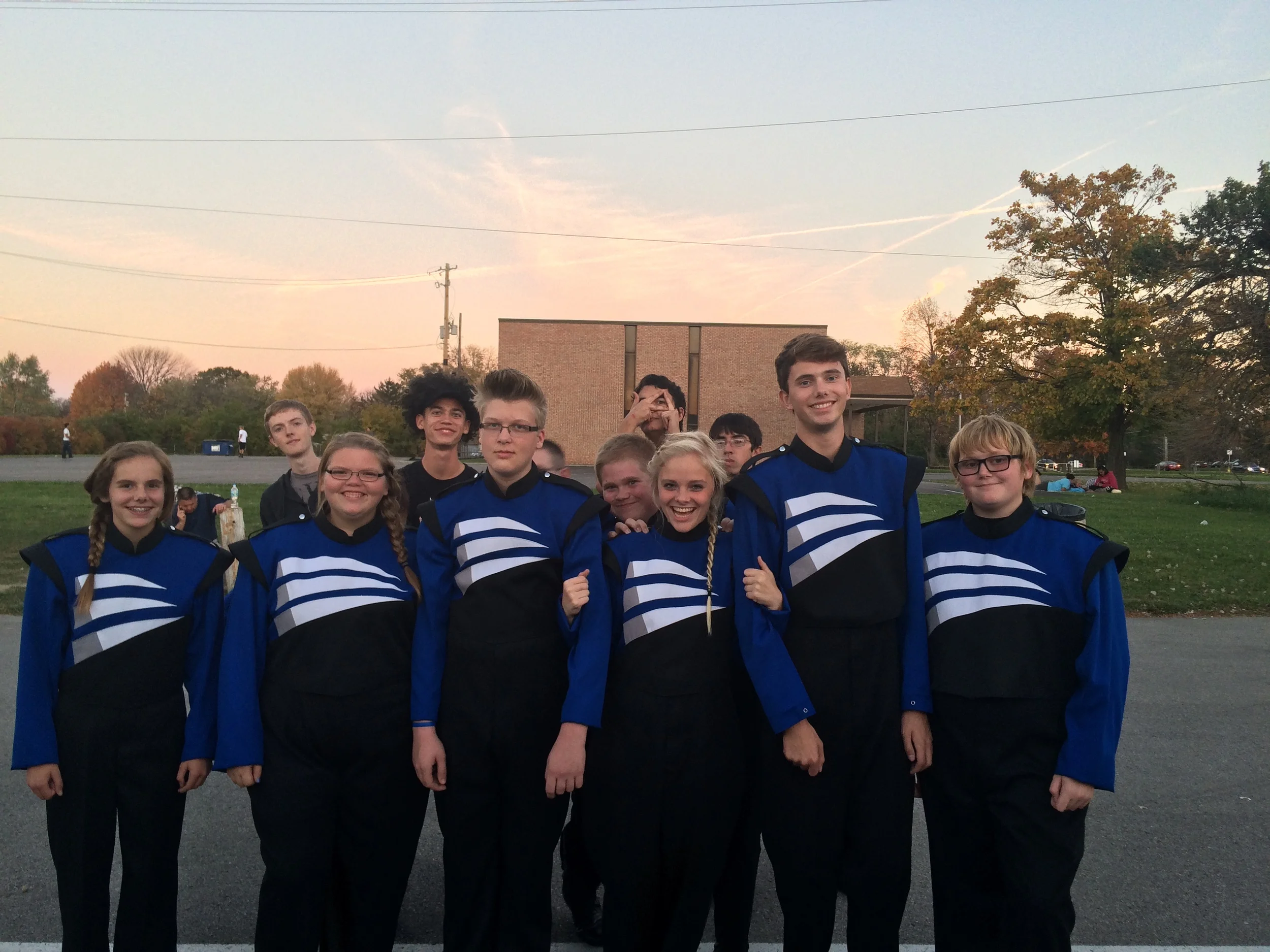 FCHS Percussion Front Ensemble with some DrumLine photo bombers