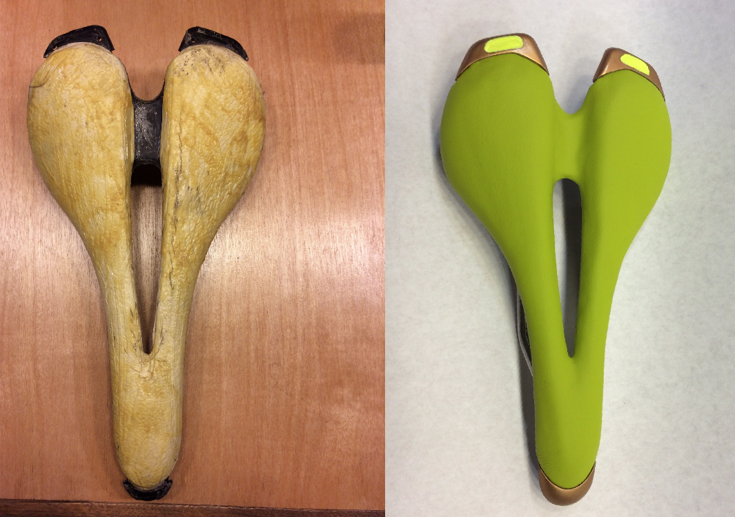 Im by no means a pro at recovering saddles but I wanted to share the learning journey with you. I had an old Specialized Toupe from my racing days and it was worn out. I want to use it for a show bike and the colors will be the basis from which the bike gets painted.