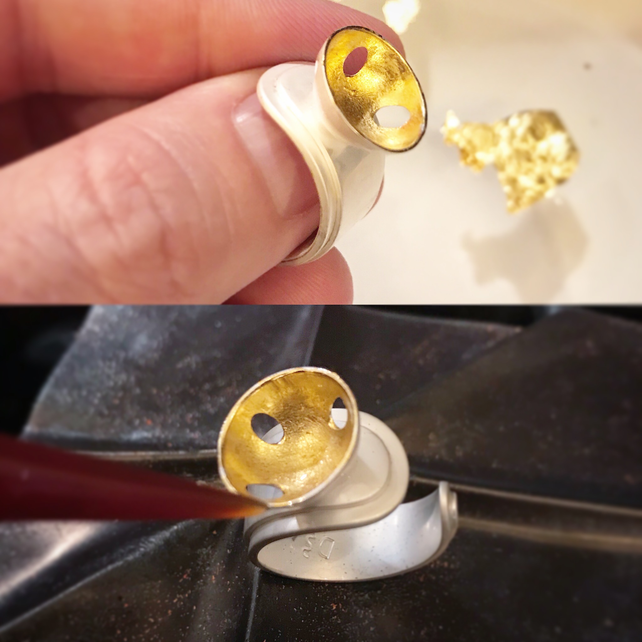 Hidden details provide extra mystery and glamour. 24K Gold Keum Boo will make this ring glow from the inside out...