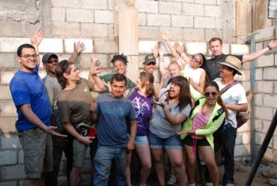 One concrete wall complete!