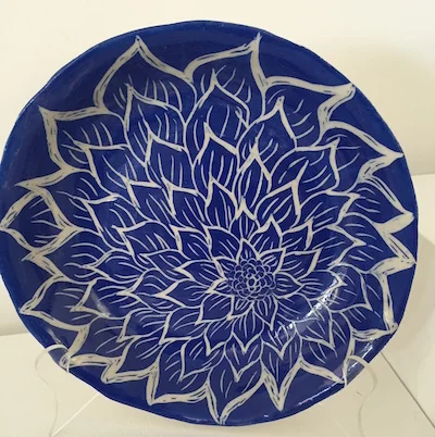 Large carved platter.