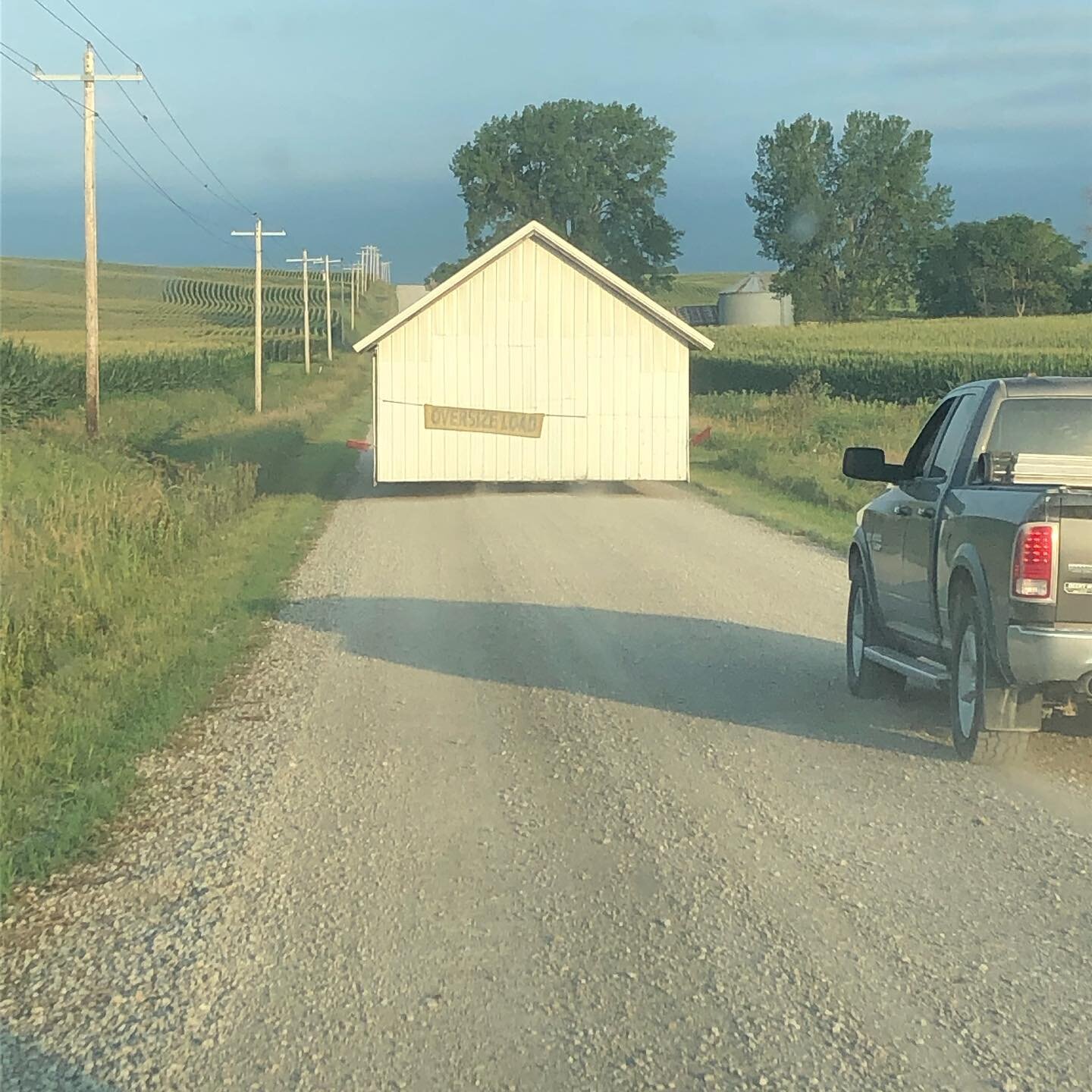Last weekend we checked off another infrastructure project by moving a building 6 miles to our house. This building will serve as a larger brooder for our poultry enterprise. We are especially grateful for the assistance of TnT Landscaping in William
