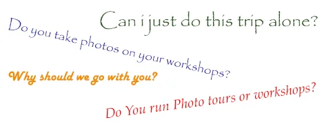 Finding the right photography trip for you...