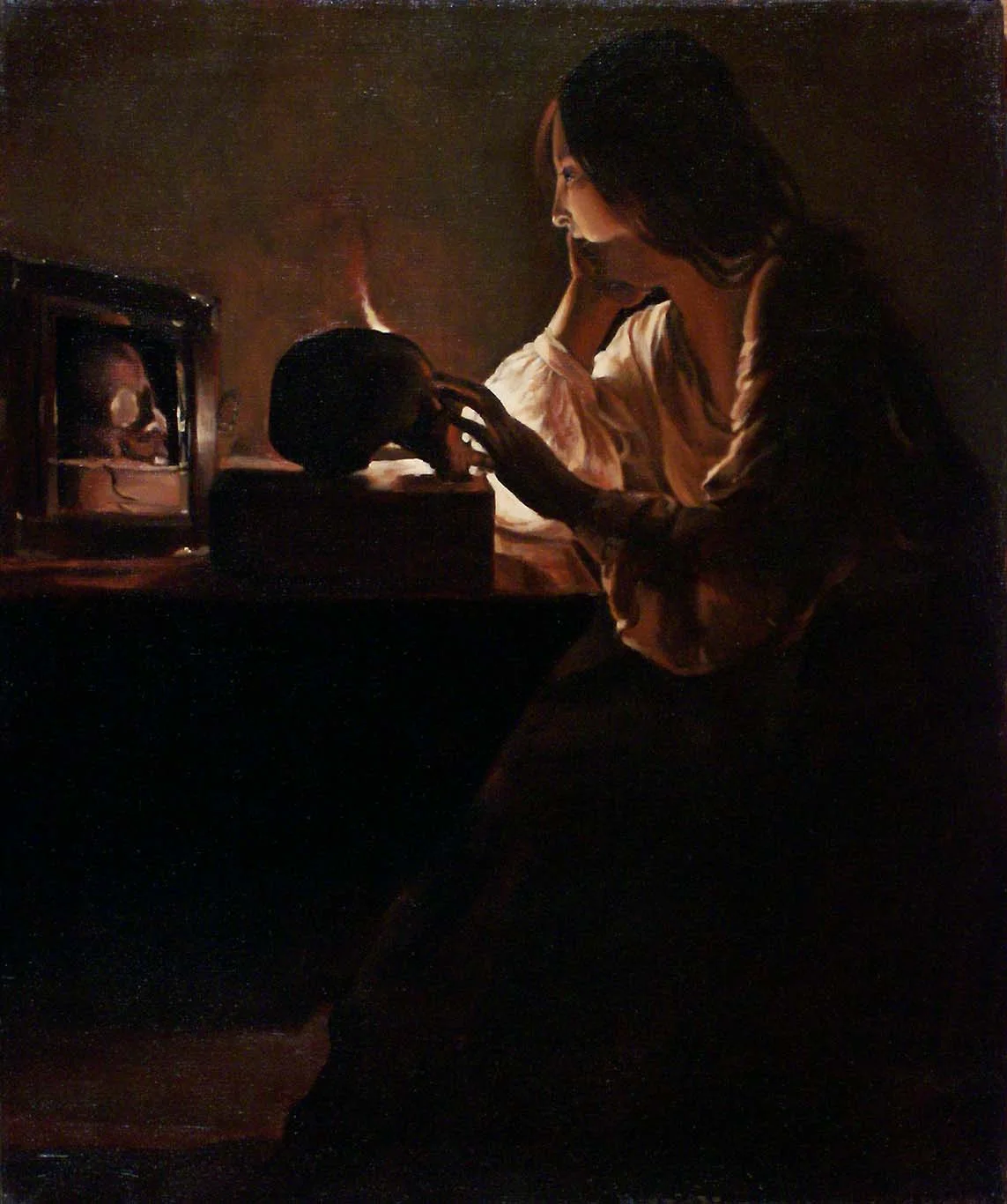 Copy of 'Repentant Magdelena' by De La Tour