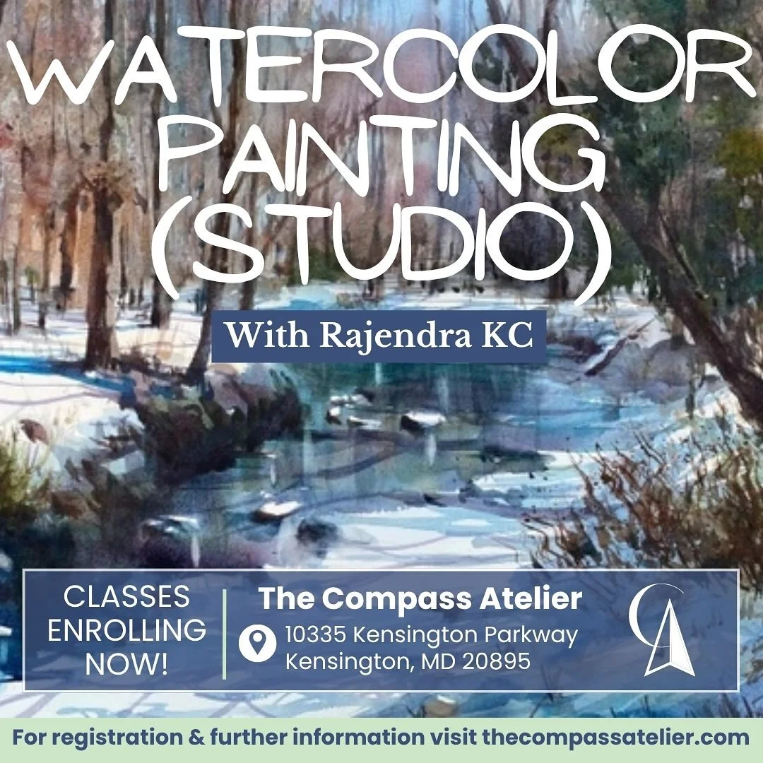 There is still time to sign up for classes starting early to mid November. 
These watercolor options are perfect for adult students of various experience hoping to explore more of what this medium has to offer. 
Watercolor Painting (studio)
Adults