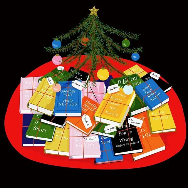 &ldquo;Self-Help: The Gift that Might Tear Your Family Apart&rdquo;
Illustration by @siebelsdesignandhound

#vector #inspiration #art #illustration #artdirection #designspiration #womanartist #artoftheday #vectorillustration #illustratorsoninstagram 