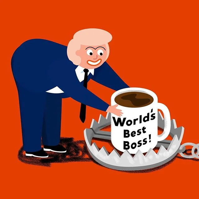 &ldquo;Don&rsquo;t Fall for the Cool Boss Trap&rdquo;
Illustration by @siebelsdesignandhound

#vector #inspiration #art #illustration #artdirection #designspiration #womanartist #artoftheday #vectorillustration #illustratorsoninstagram #illustrator #