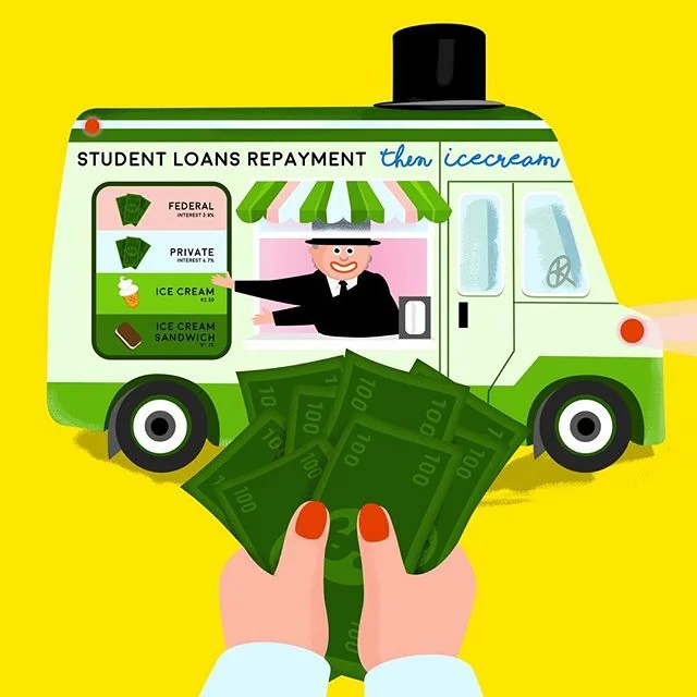 &ldquo;How to Pay Off Your Student Loans&rdquo;
Link in the bio. Illustration by @siebelsdesignandhound

#vector #inspiration #art #illustration #artdirection #designspiration #womanartist #artoftheday #vectorillustration #illustratorsoninstagram #il
