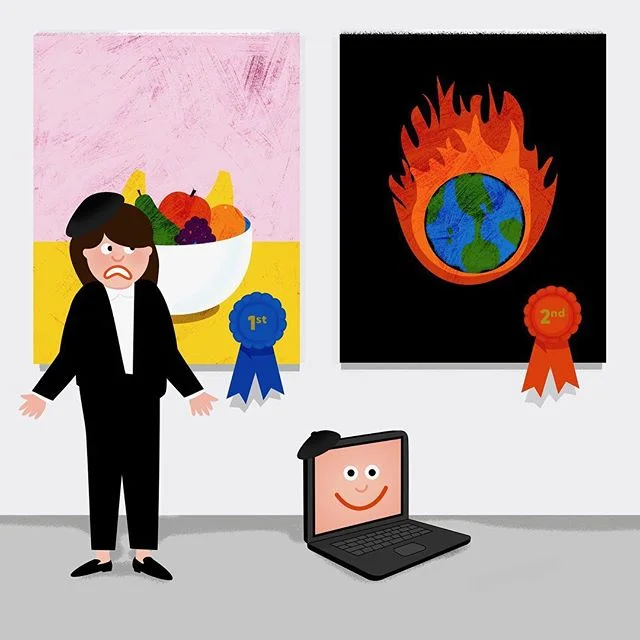 &ldquo;Creatives Not Afraid of Artificial Intelligence Taking Over&rdquo;
Link in the bio. Illustration by @siebelsdesignandhound

#vector #inspiration #art #illustration #artdirection #designspiration #womanartist #artoftheday #vectorillustration #i