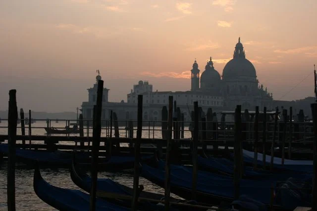 Santa Maria della Salute at sunset.