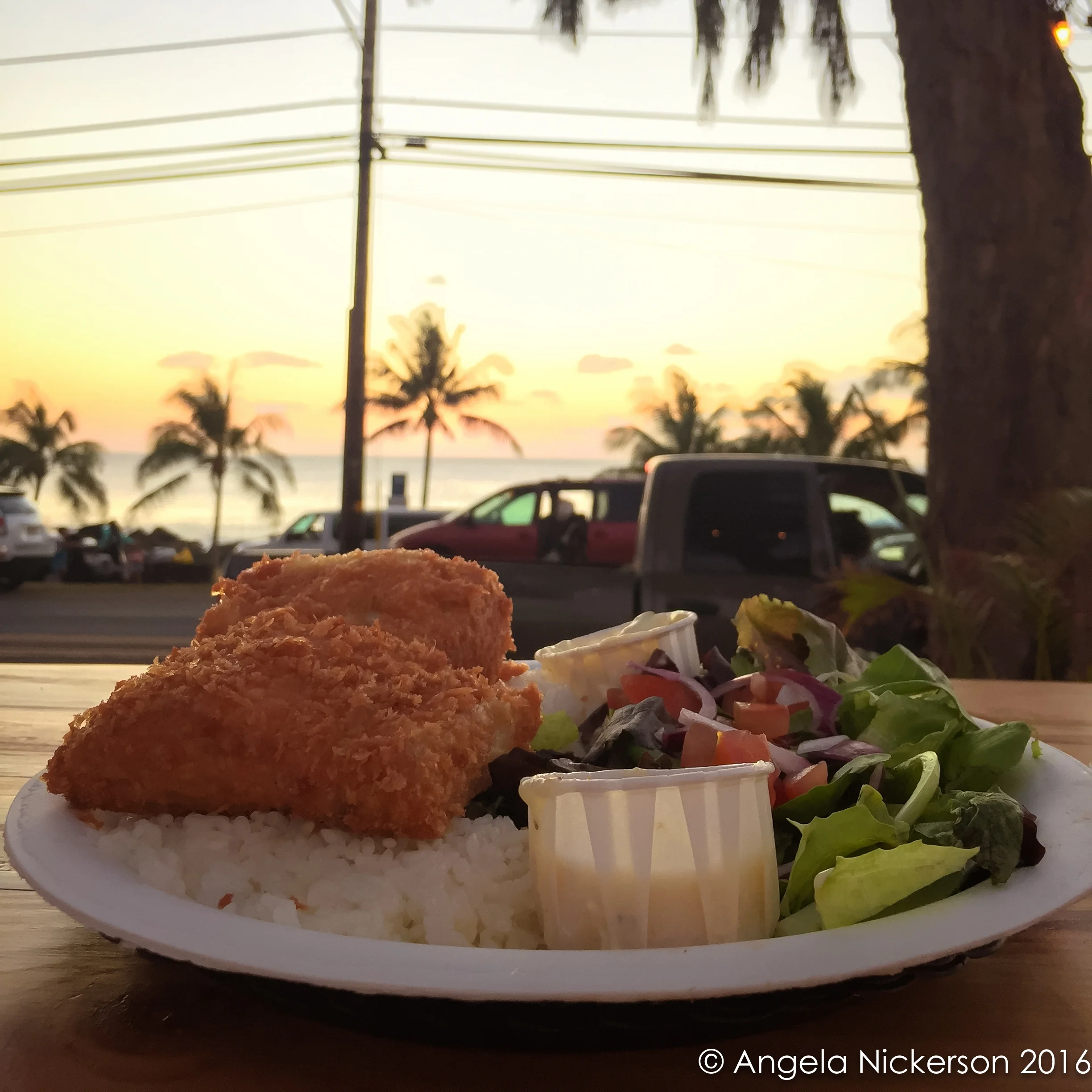 Coconut-crusted MahiMahi from The Spot on Sunset Beach