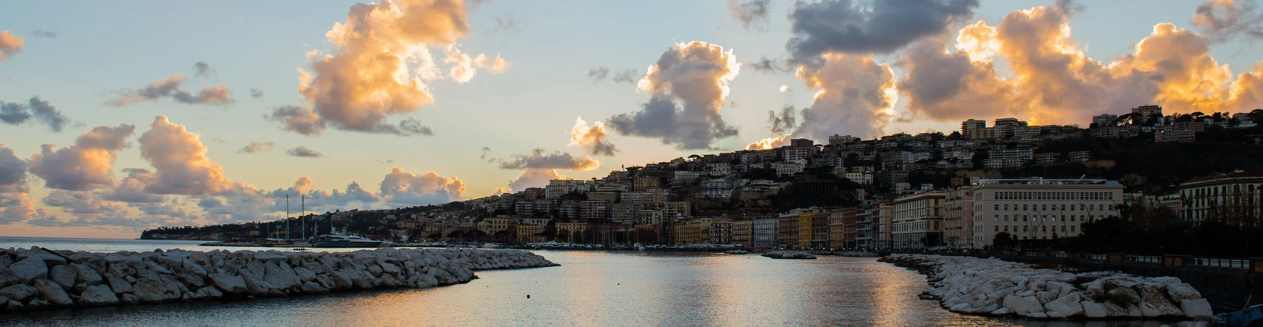 Naples at sunset