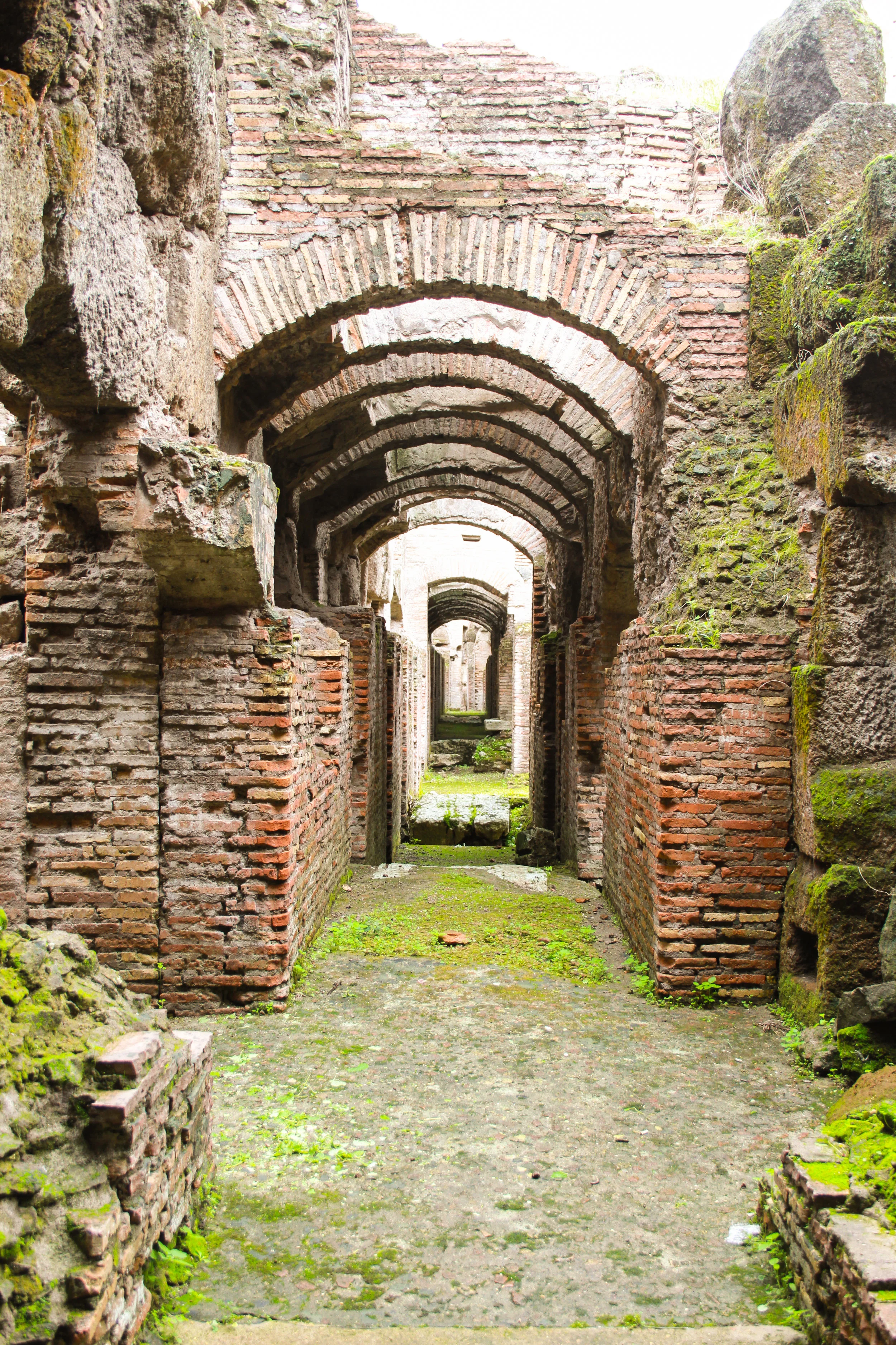 The view under the floor level of the Colosseum — a place which can only be visited with a licensed guide.