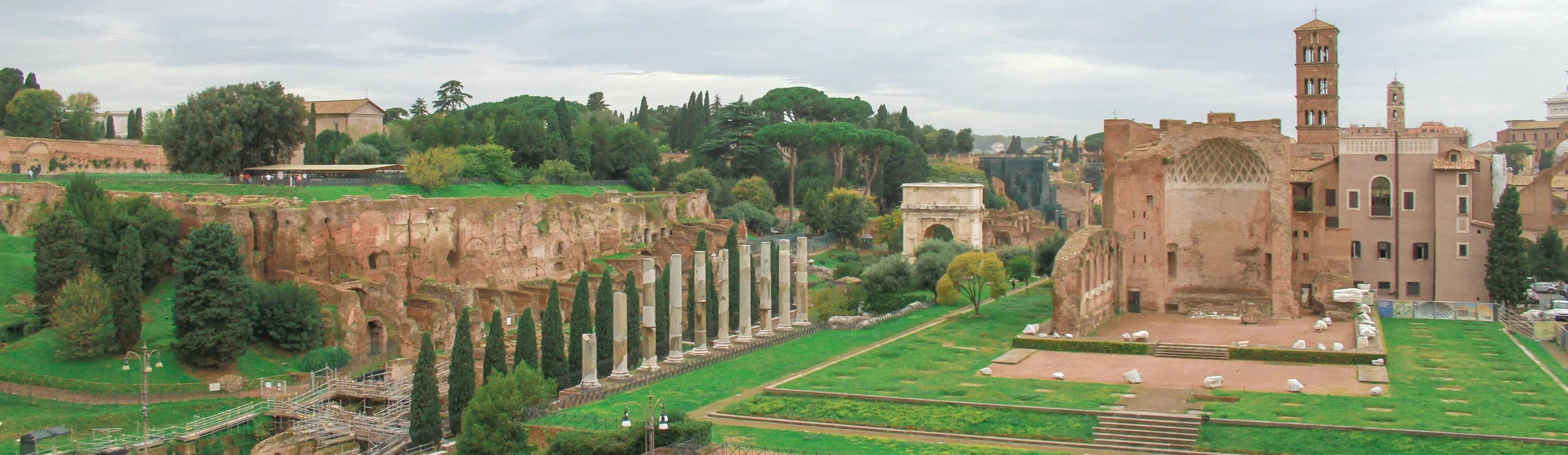 The Roman Forum as seen from the Colosseum