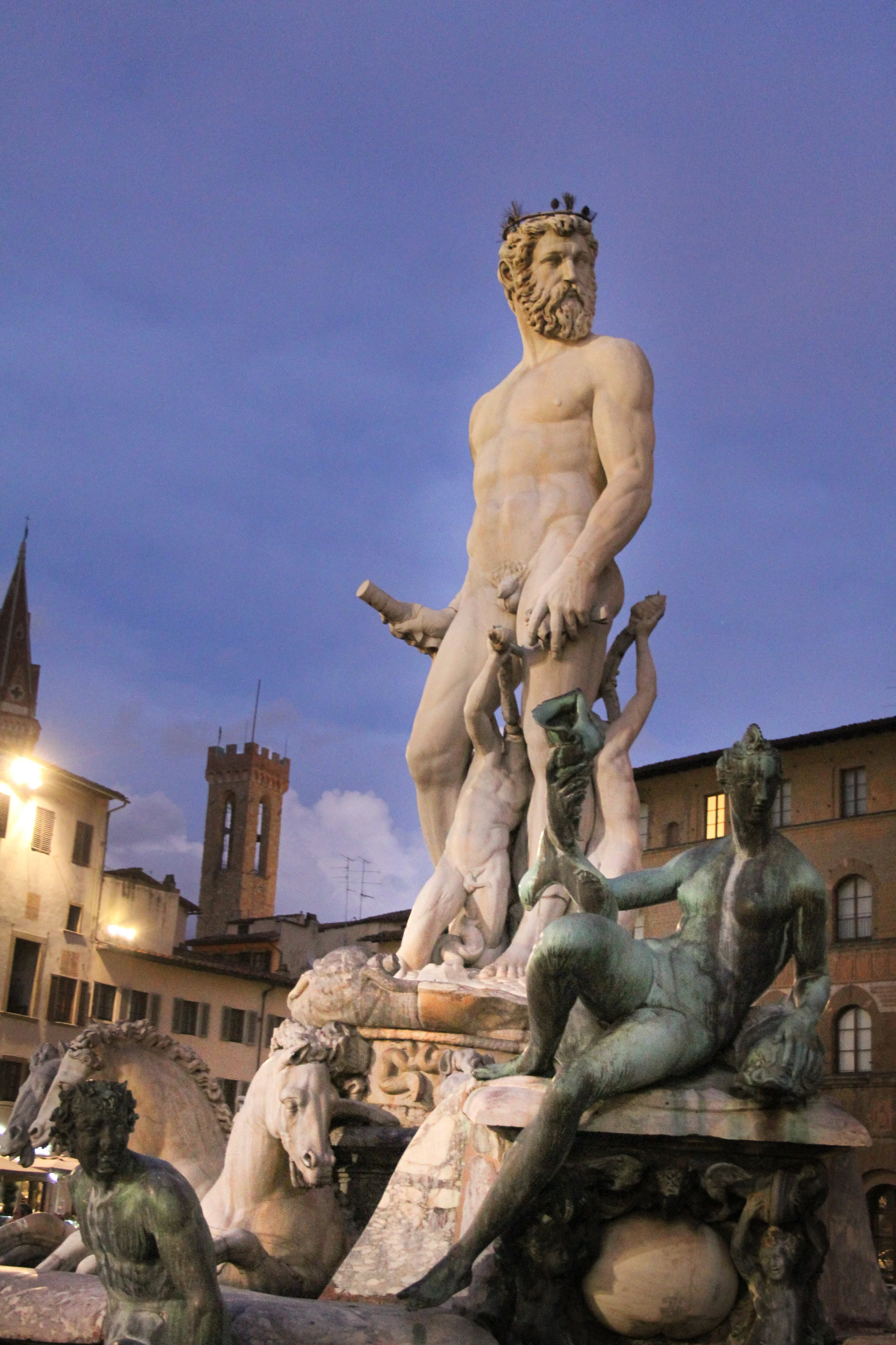 Neptune presiding over the Piazza della Signoria