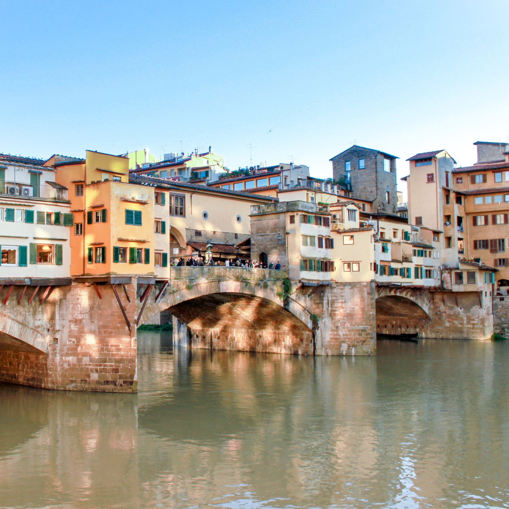 The Ponte Vecchio over the Arno River