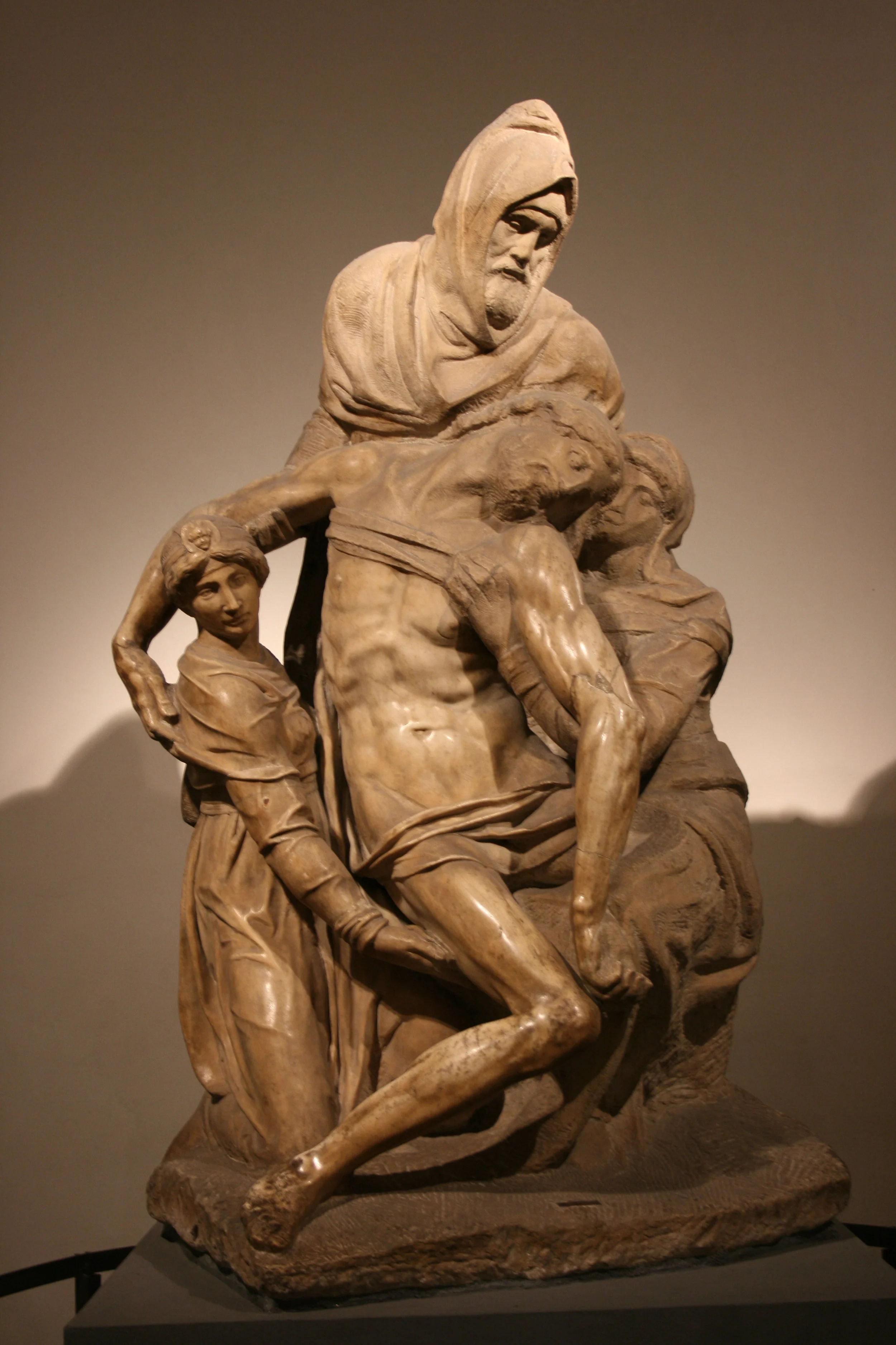 The Florentine Pieta, one of the last sculptures Michelangelo worked on as an elderly man