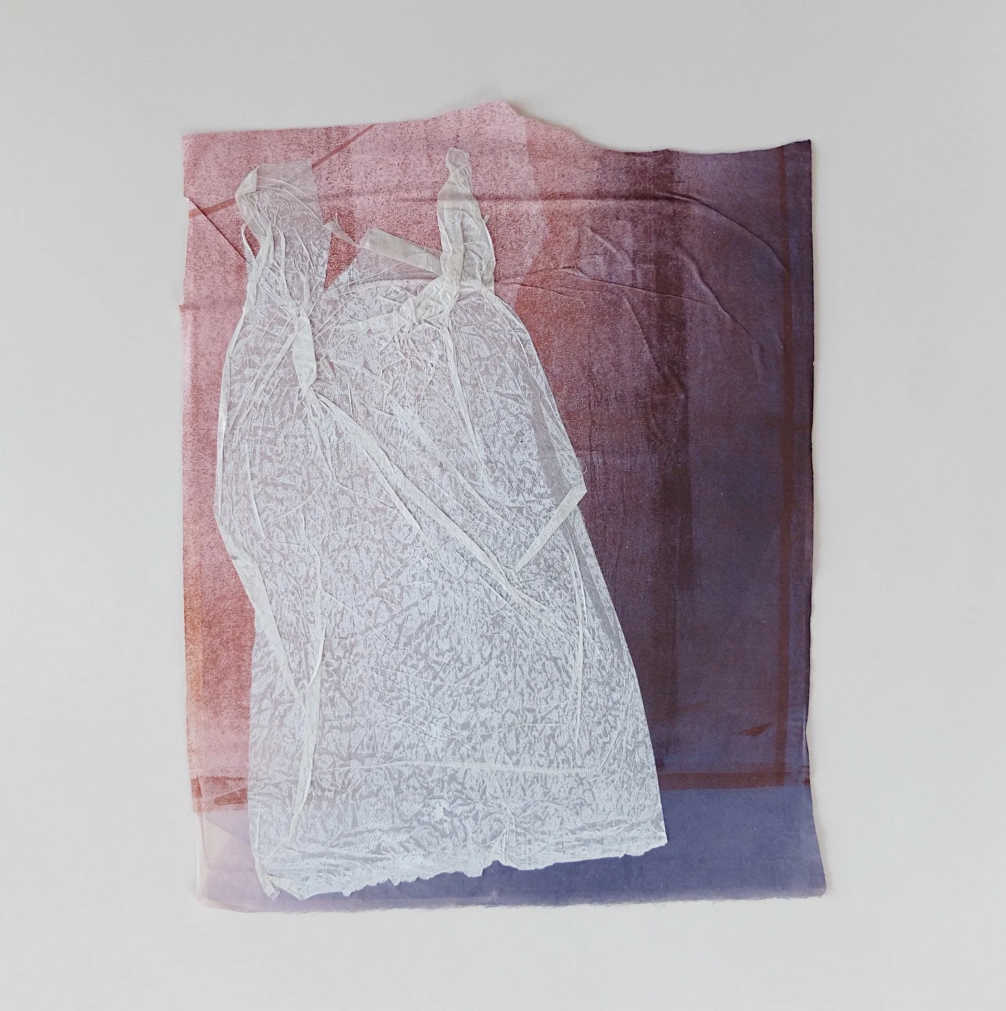 Desquamation , Monotype on Japanese Paper, 10.25” x 14.5”, 2019