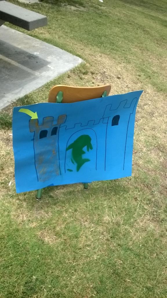 The castle, courtesy of Willa. That is a sea lion sigil.