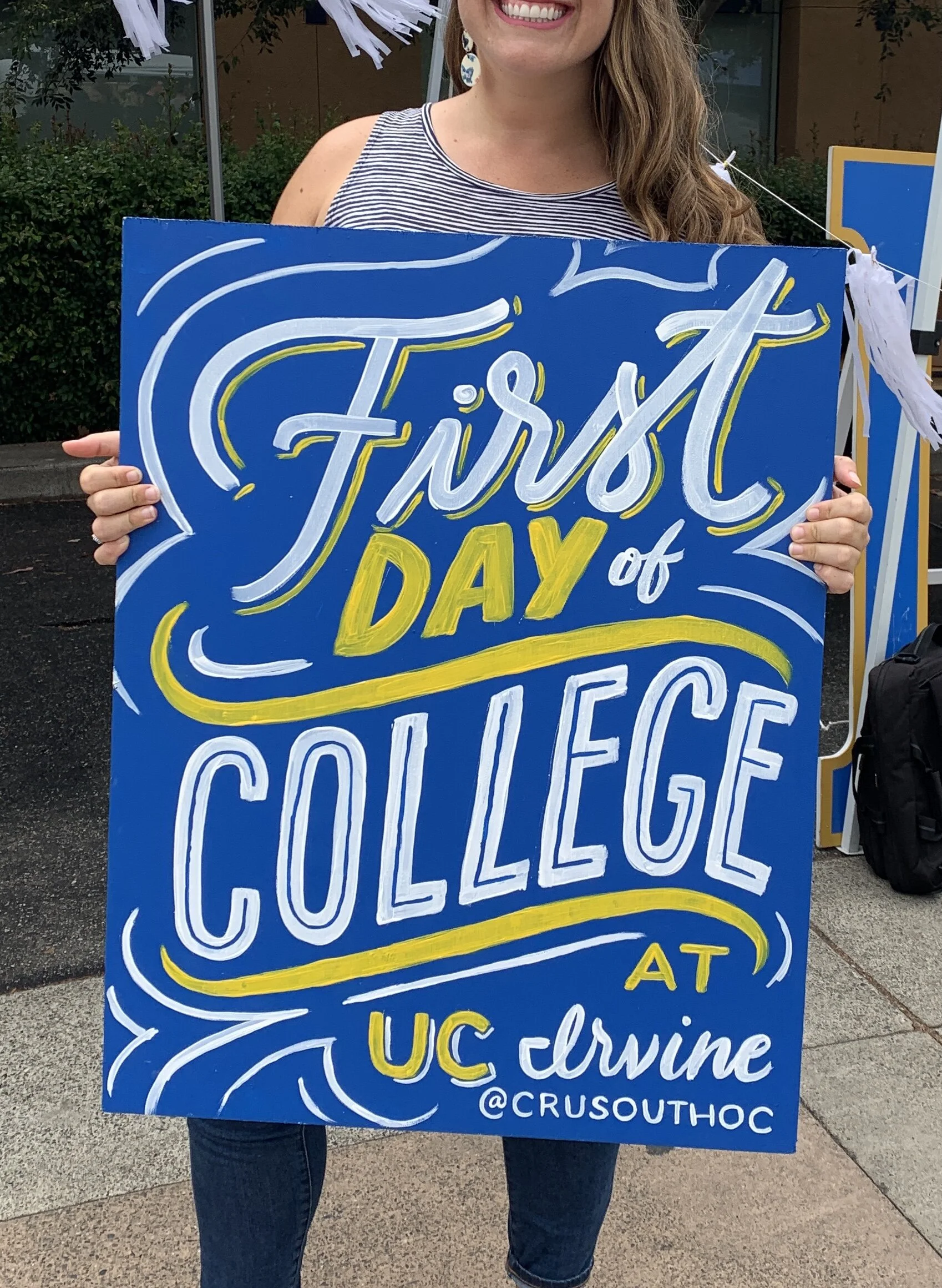 Marketing boards for a club on campus @ UCI