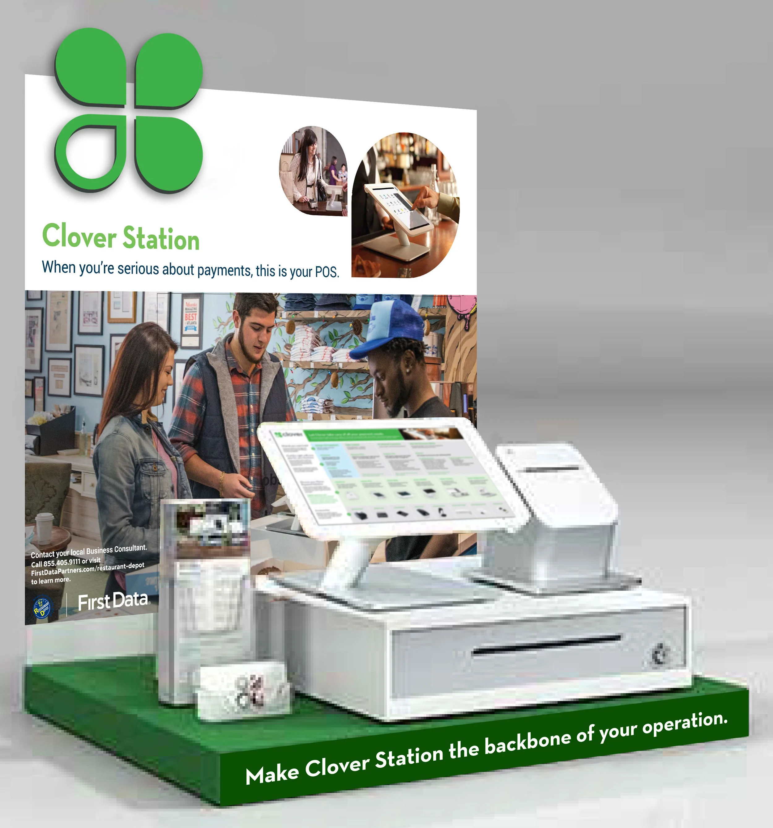 Clover Table Top Display