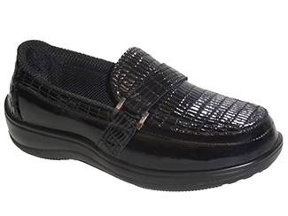 Chelsea Croc by OrthoFeet Black Sizes: 5-12 (N, M, W, XW)