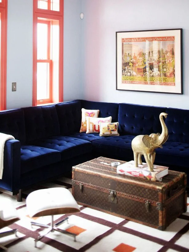 color. me .quirky. colorful couches